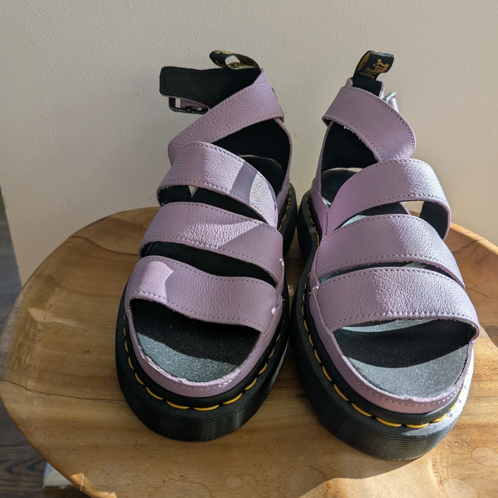 Dr. Martens Lavender Strappy Sandals